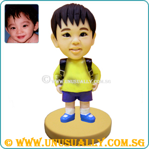 Custom 3D Caricature First Grade Boy Figurine